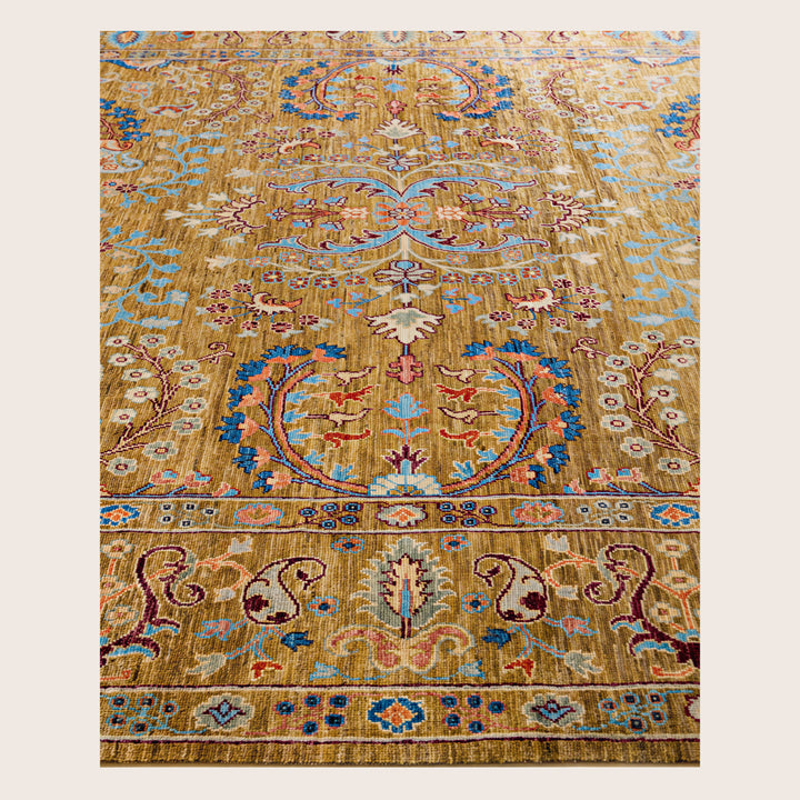 Image for Yellow Soluna Traditional Wool Rug - 8' x 10'1"