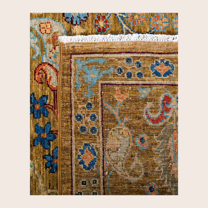 Image for Yellow Soluna Traditional Wool Rug - 8' x 10'1"