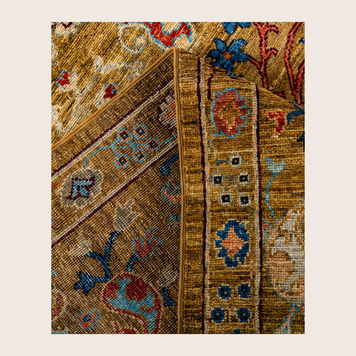 Image for Yellow Soluna Traditional Wool Rug - 8' x 10'1"