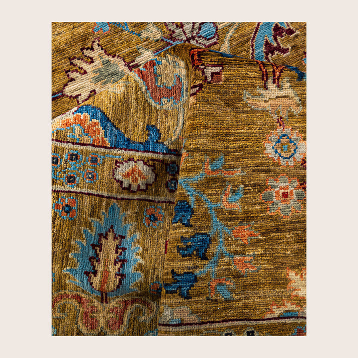 Image for Yellow Soluna Traditional Wool Rug - 8' x 10'1"