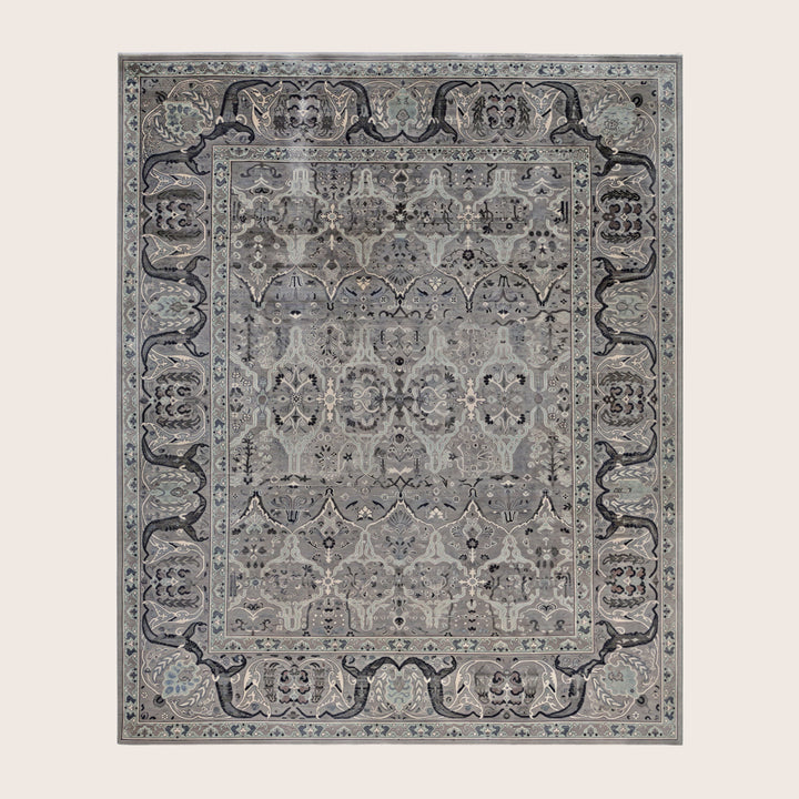 Image for Grey Soluna Traditional Wool Rug - 8'3" x 10'