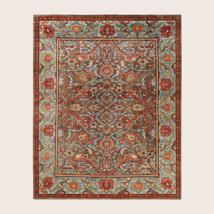 Image for Brown Soluna Traditional Wool Rug - 7'11" x 9'1
