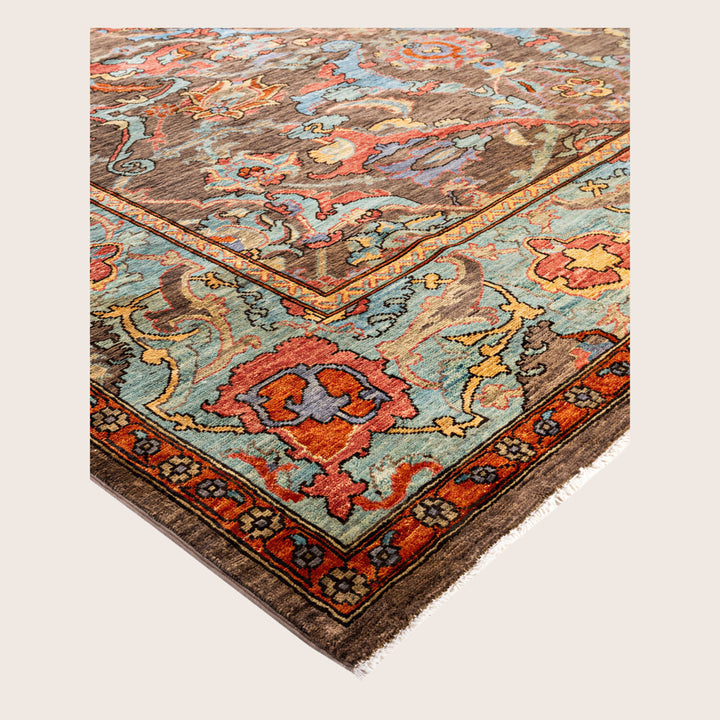 Image for Brown Soluna Traditional Wool Rug - 7'11" x 9'1