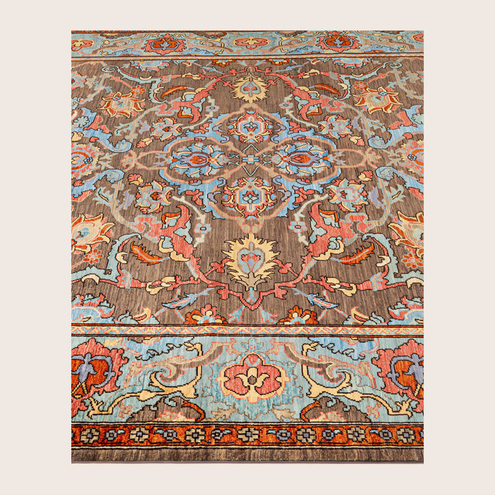 Image for Brown Soluna Traditional Wool Rug - 7'11" x 9'1