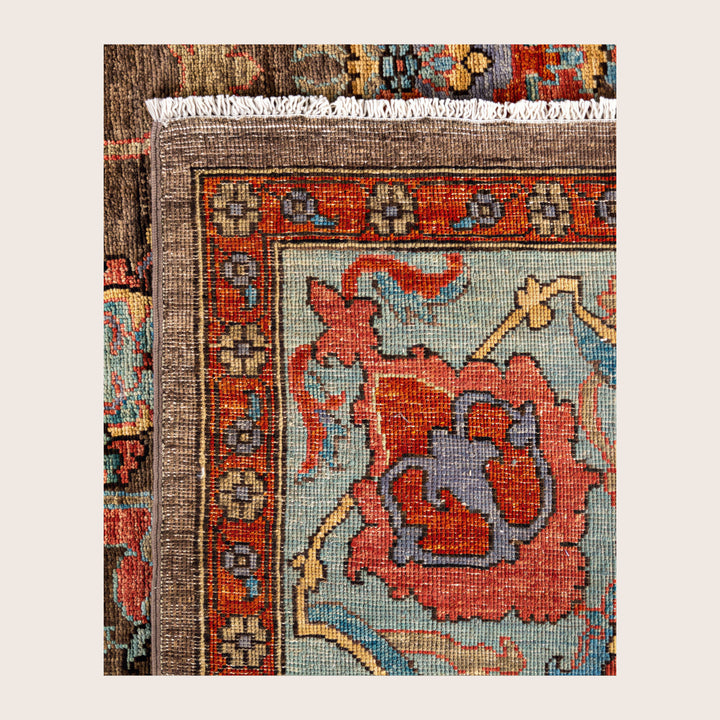Image for Brown Soluna Traditional Wool Rug - 7'11" x 9'1