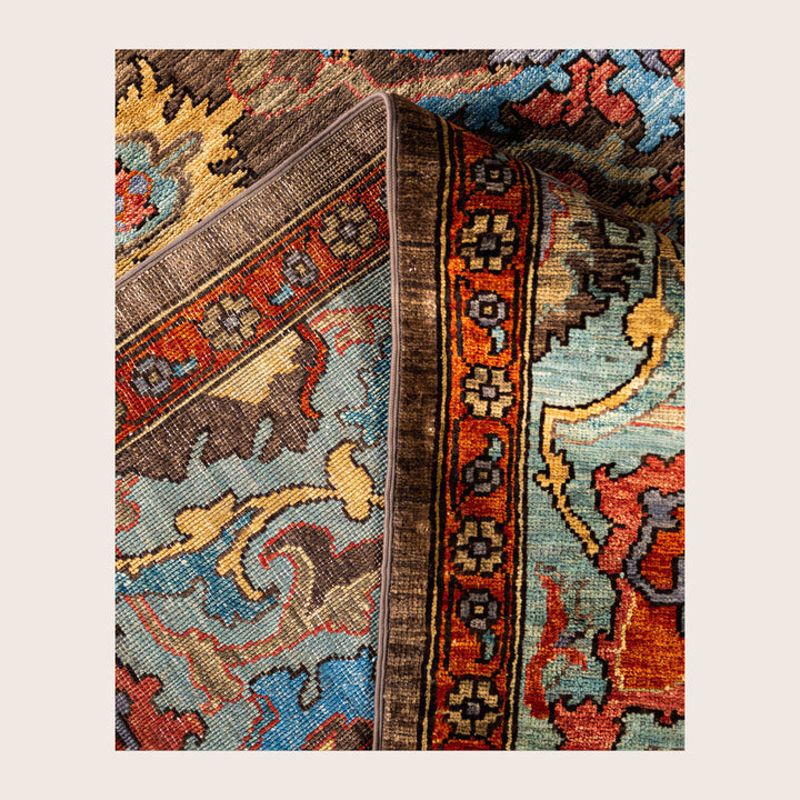 Image for Brown Soluna Traditional Wool Rug - 7'11" x 9'1