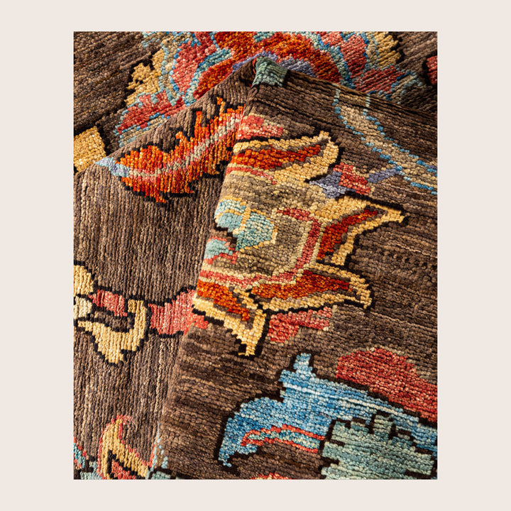 Image for Brown Soluna Traditional Wool Rug - 7'11" x 9'1