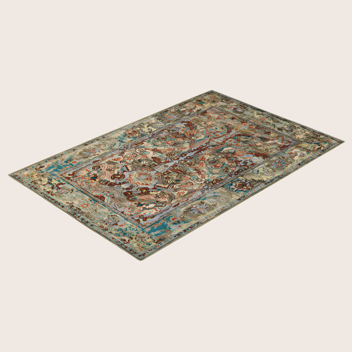 Image for Green Soluna Traditional Wool Rug - 6' x 9'