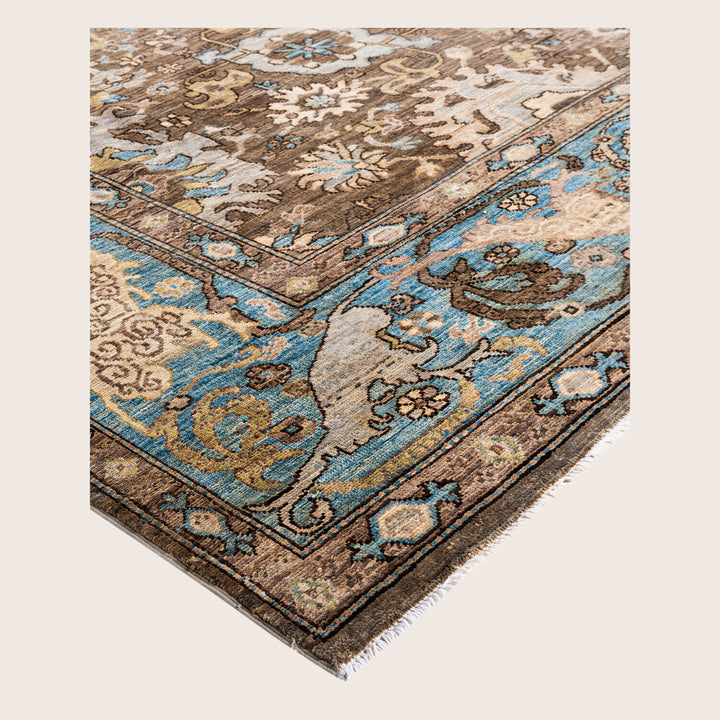 Image for Brown Soluna Traditional Wool Rug - 6' x 8'11"