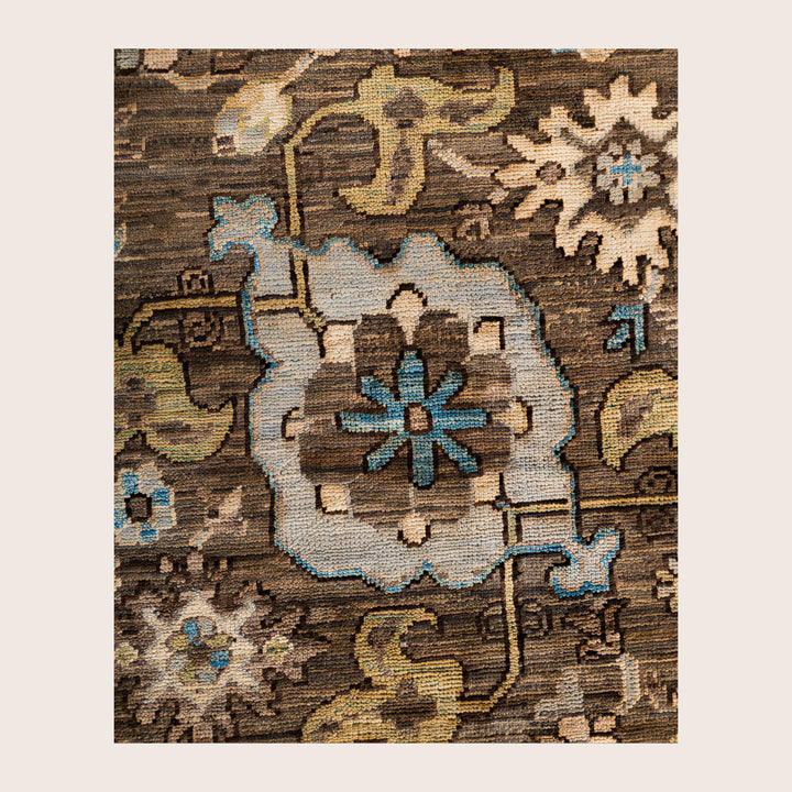 Image for Brown Soluna Traditional Wool Rug - 6' x 8'11"