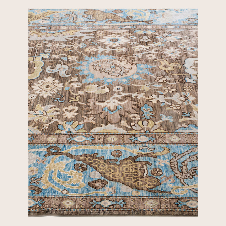 Image for Brown Soluna Traditional Wool Rug - 6' x 8'11"