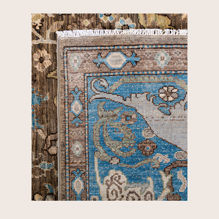 Image for Brown Soluna Traditional Wool Rug - 6' x 8'11"