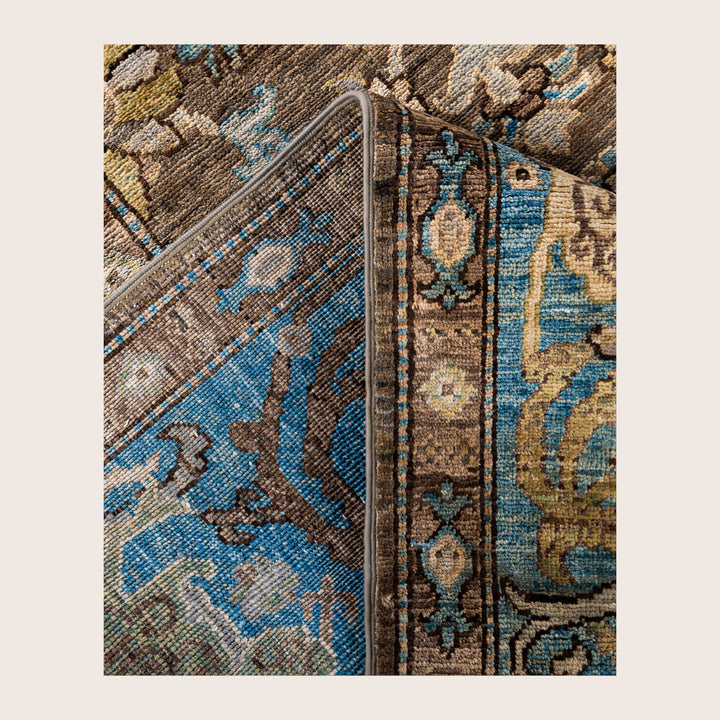 Image for Brown Soluna Traditional Wool Rug - 6' x 8'11"