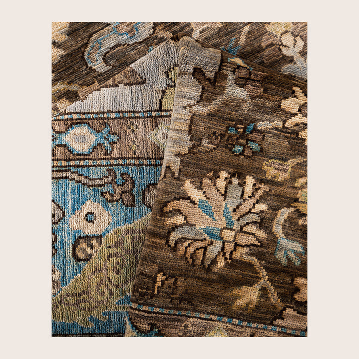 Image for Brown Soluna Traditional Wool Rug - 6' x 8'11"