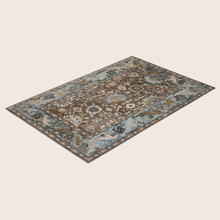 Image for Brown Soluna Traditional Wool Rug - 6' x 8'11"