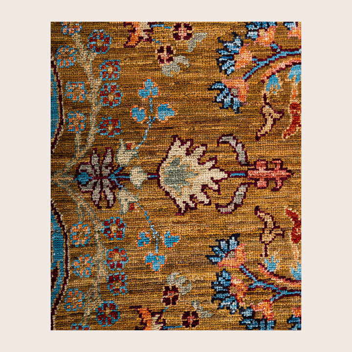 Image for Yellow Soluna Traditional Wool Rug - 6' x 8'11"
