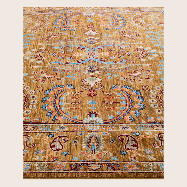Image for Yellow Soluna Traditional Wool Rug - 6' x 8'11"