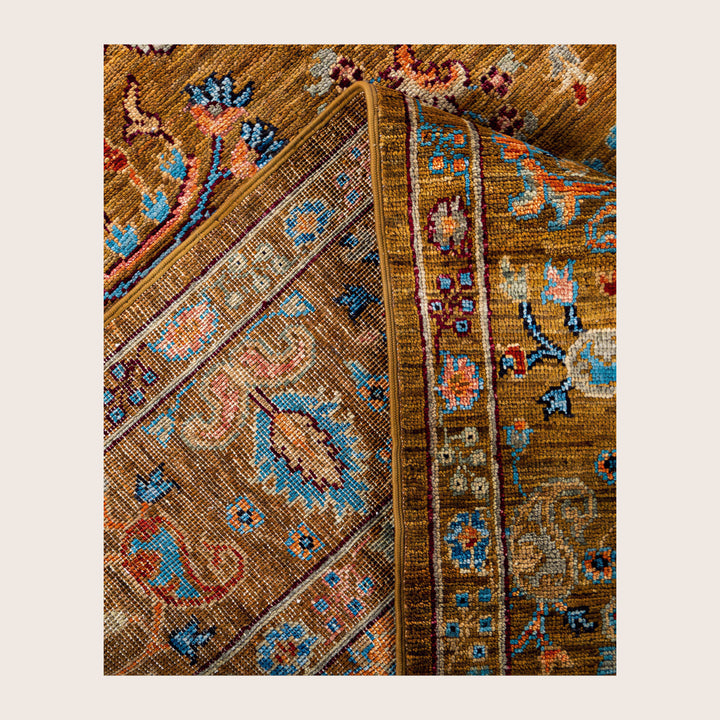 Image for Yellow Soluna Traditional Wool Rug - 6' x 8'11"