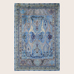 Image for Blue Soluna Traditional Wool Rug - 6' x 9'