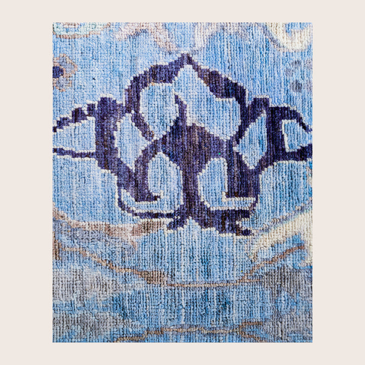 Image for Blue Soluna Traditional Wool Rug - 6' x 9'