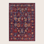 Image for Navy Soluna Traditional Wool Rug - 6'1" x 8'1