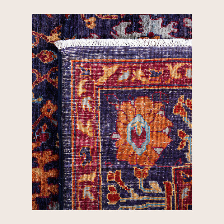 Image for Navy Soluna Traditional Wool Rug - 6'1" x 8'1