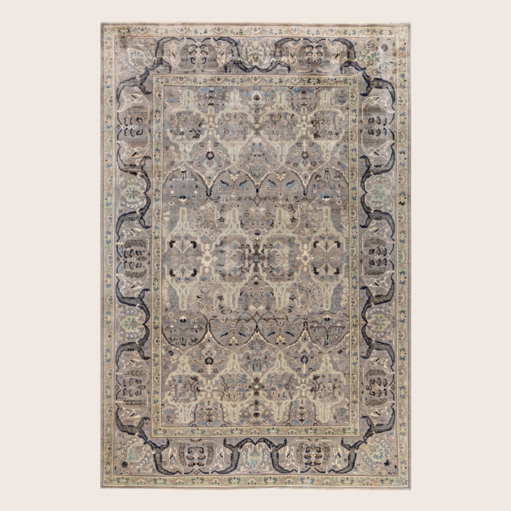 Image for Grey Soluna Traditional Wool Rug - 6'1" x 9'2"