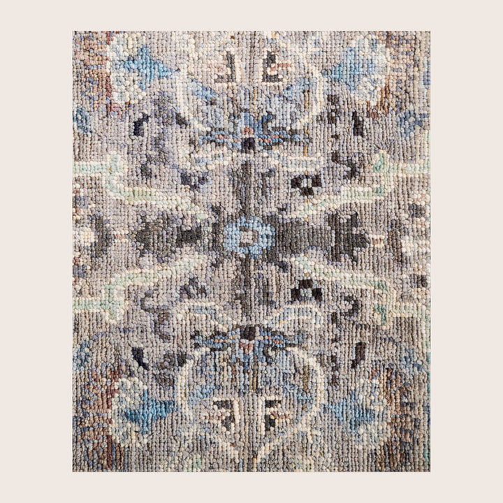 Image for Grey Soluna Traditional Wool Rug - 6'1" x 9'2"
