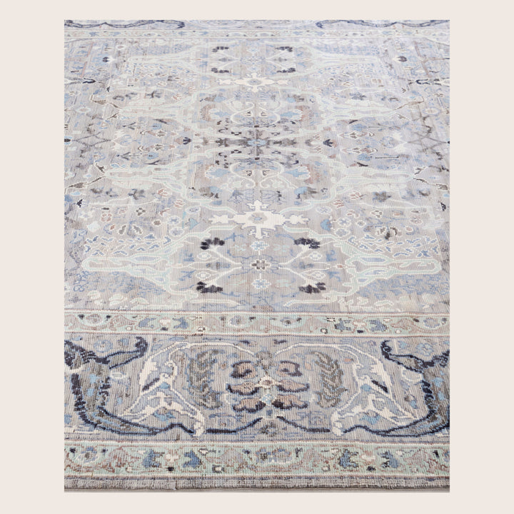 Image for Grey Soluna Traditional Wool Rug - 6'1" x 9'2"
