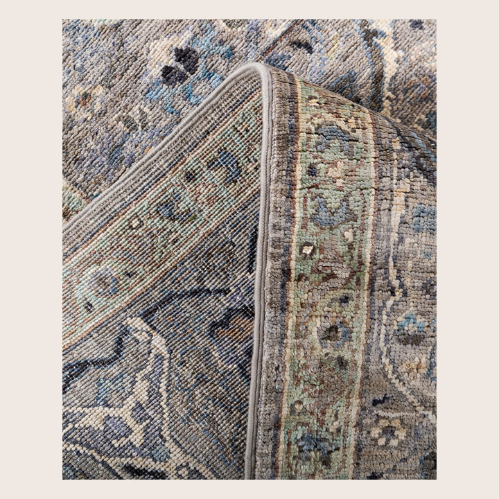 Image for Grey Soluna Traditional Wool Rug - 6'1" x 9'2"