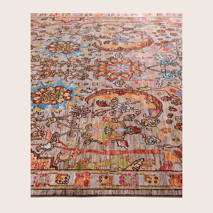 Image for Brown Soluna Traditional Wool Rug - 6'1" x 9'2"
