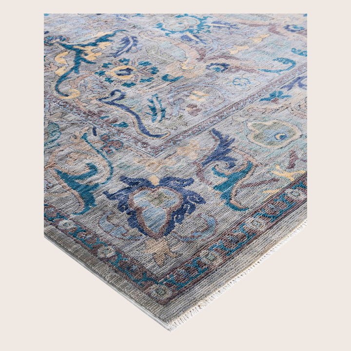 Image for Grey Soluna Traditional Wool Rug - 6'2" x 9'1"