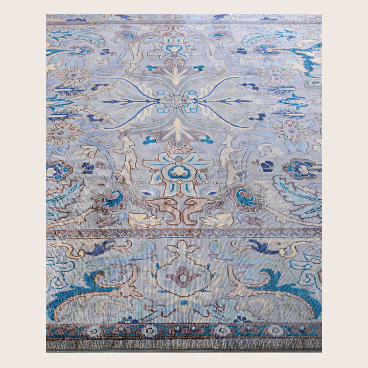 Image for Grey Soluna Traditional Wool Rug - 6'2" x 9'1"