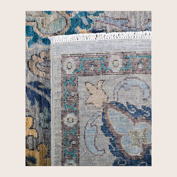 Image for Grey Soluna Traditional Wool Rug - 6'2" x 9'1"