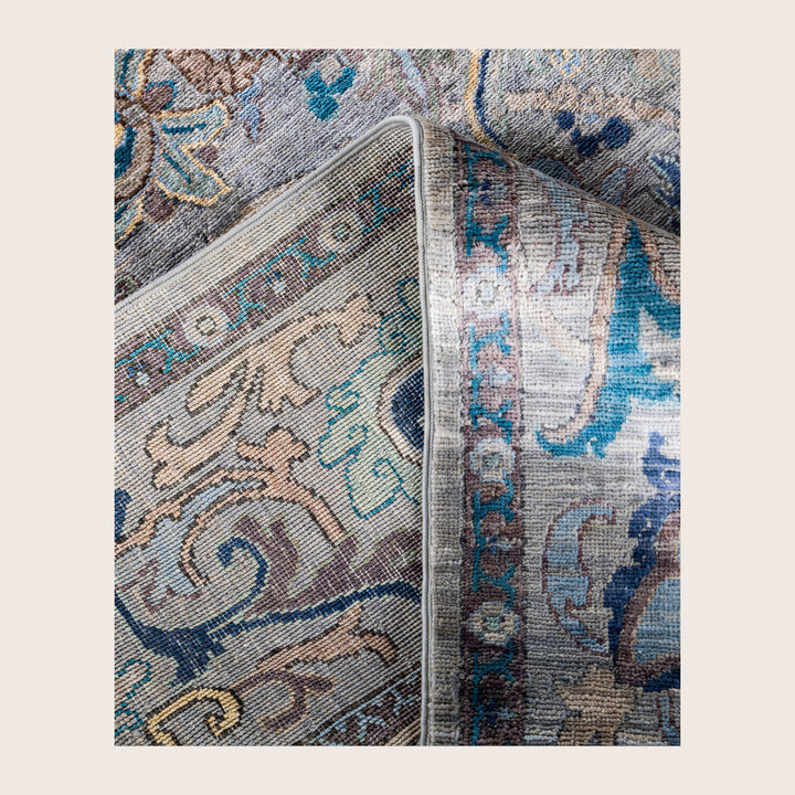 Image for Grey Soluna Traditional Wool Rug - 6'2" x 9'1"