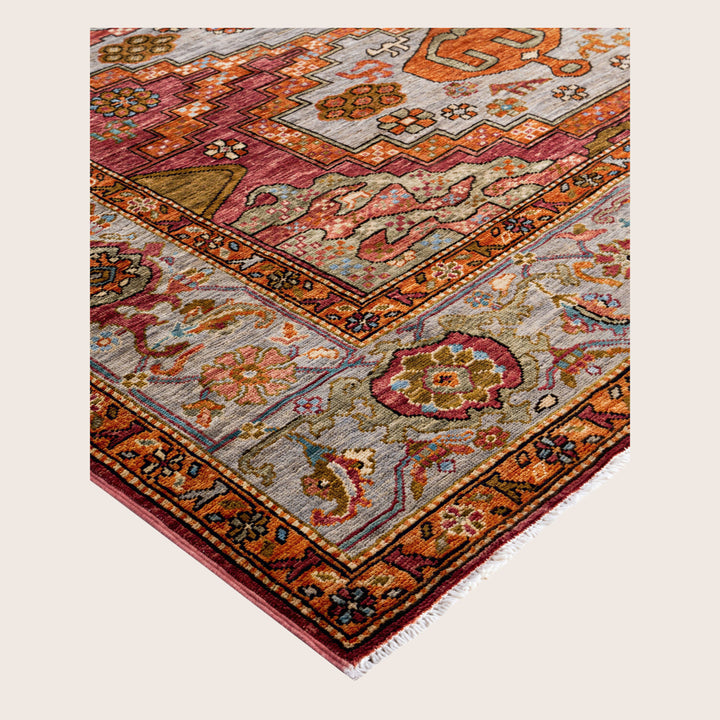 Image for Pink Soluna Traditional Wool Rug - 6' x 8'9"