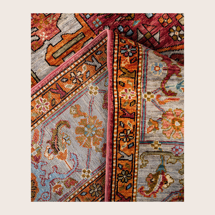 Image for Pink Soluna Traditional Wool Rug - 6' x 8'9"