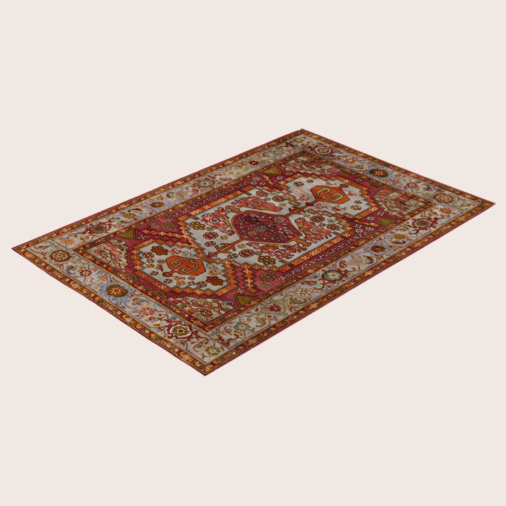 Image for Pink Soluna Traditional Wool Rug - 6' x 8'9"