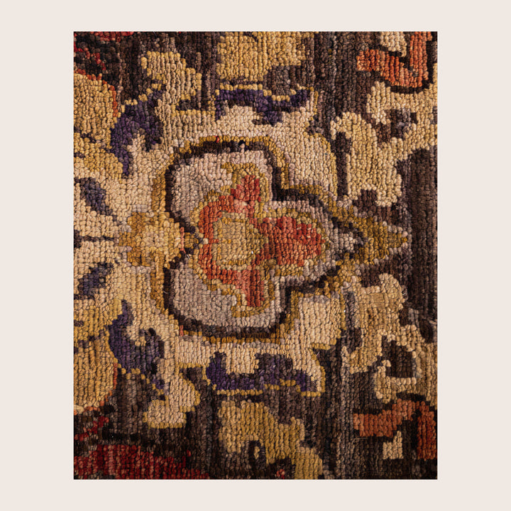 Image for Brown Soluna Traditional Wool Rug - 6' x 9'