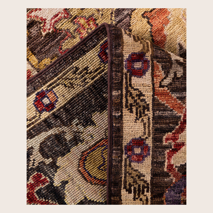 Image for Brown Soluna Traditional Wool Rug - 6' x 9'