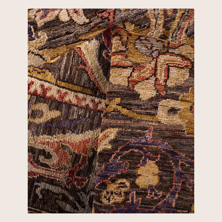 Image for Brown Soluna Traditional Wool Rug - 6' x 9'