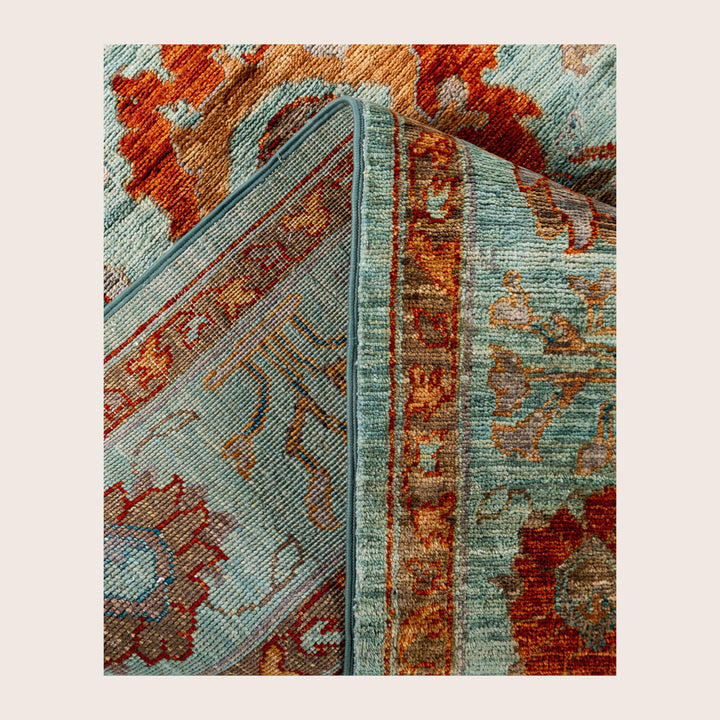 Image for Green Soluna Traditional Wool Rug - 6' x 9'
