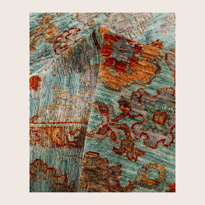 Image for Green Soluna Traditional Wool Rug - 6' x 9'