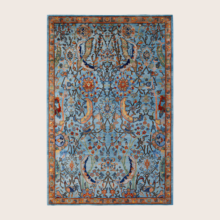 Image for Blue Soluna Traditional Wool Rug - 5'11" x 8'11"