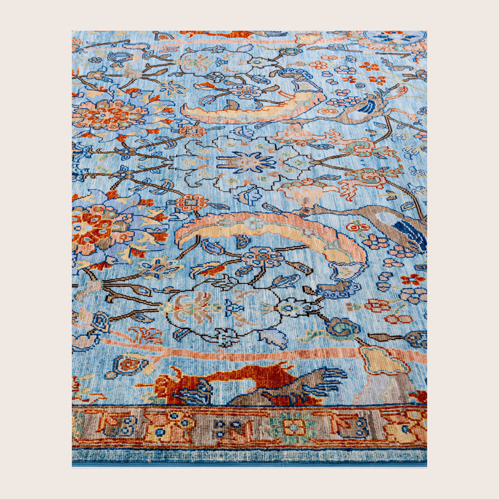 Image for Blue Soluna Traditional Wool Rug - 5'11" x 8'11"