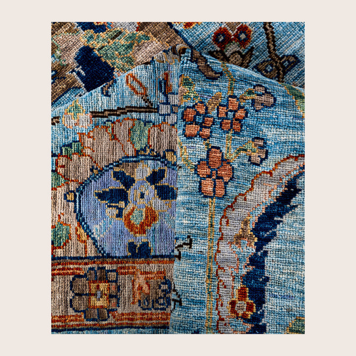 Image for Blue Soluna Traditional Wool Rug - 5'11" x 8'11"