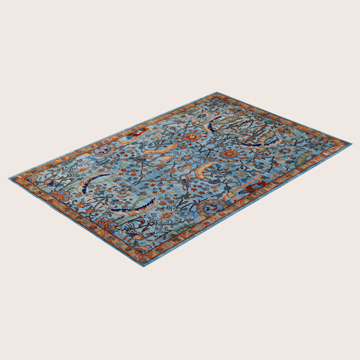 Image for Blue Soluna Traditional Wool Rug - 5'11" x 8'11"