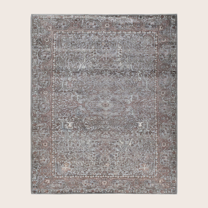 Image for Grey Soluna Traditional Wool Rug - 6'3" x 8'1