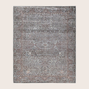 Image for Grey Soluna Traditional Wool Rug - 6'3" x 8'1