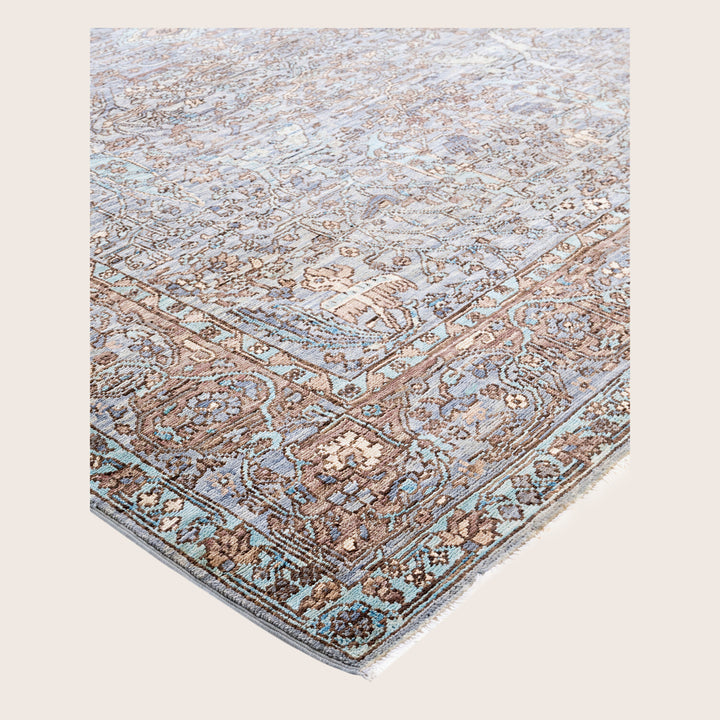 Image for Grey Soluna Traditional Wool Rug - 6'3" x 8'1